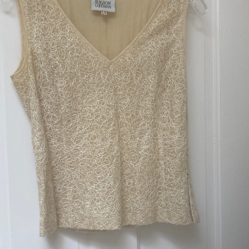 Akris Cream Lace Blouse
